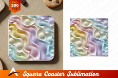 Pastel Abstract Background With Coaster Design Elements Product Image 1