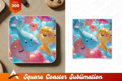 Cute Animal Balloon Collection Coaster Design Elements