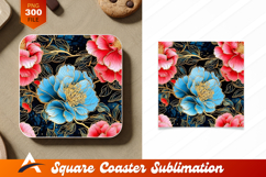 Floral Arrangement Elegant Botanical Coaster Designs Product Image 1