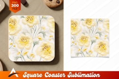 Elegant Floral Pattern For Coaster Designs Product Image 1