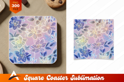 Floral Pattern Background Coaster Designs Illustration Product Image 1