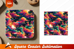 Psychedelic Spacescape With Clouds And Stars