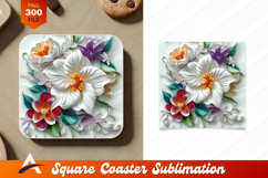 Elegant Paper Quilling Flowers Coaster Designs Product Image 1