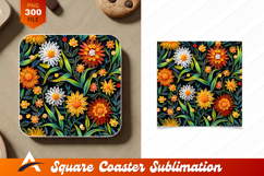 Floral Quilling Art On Dark Background Product Image 1