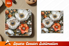 Elegant Paper Cut Flowers Coaster Designs Product Image 1