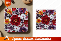 Colorful Quilled Paper Flower Coaster Designs Product Image 1