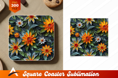Quilled Paper Flowers Seamless Floral Pattern Product Image 1