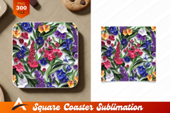 Colorful Paper Quilling Flowers Floral Art Background Product Image 1