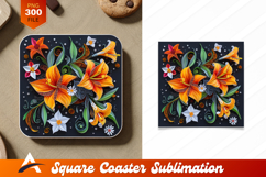 Paper Quilled Floral Arrangement For Coaster Designs Product Image 1