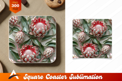 Elegant Protea Flower Seamless Pattern Illustration Product Image 1