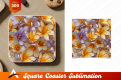 Seamless Floral Pattern Featuring Abstract Crocus Flowers Product Image 1