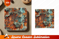 Abstract Cracked Paint Texture Suitable Coaster Designs