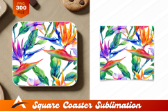 Watercolor Tropical Floral Seamless Pattern Design Product Image 1
