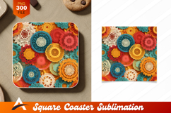 Vibrant Colorful Mandalas And Coaster Designs Pattern