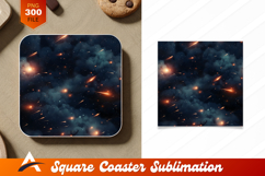 Cosmic Sky With Shooting Stars Pattern Product Image 1
