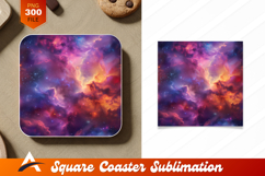 Colorful Nebula Deep Space Abstract Background Art Product Image 1