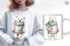 Cozy Polar Bear. PNG sublimation Product Image 3