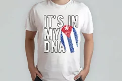 It's in my DNA Cuba Flag Fingerprint PNG Sublimation Product Image 2