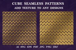 Cube Seamless Pattern SVG, Cube Tile Pattern SVG, Cube SVG Product Image 1