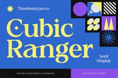 Cubic Ranger Serif Display Font Product Image 1