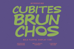 Cubites Brunchos Bold Playful Display Font Product Image 1