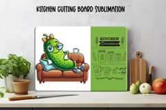 Kitchen conversion chart cutting board | Cucumber board Product Image 1