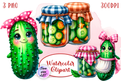 Pickle Sticker, Funny Pickle Sticker, Cartoon Pickle Art Product Image 1