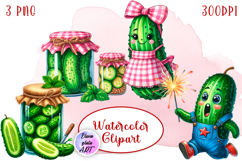 Pickle Sticker, Funny Pickle Sticker, Cartoon Pickle Art Product Image 1