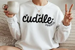 Cuddle Season SVG PNG - Sweater Weather - Lets Get Cozy Product Image 3