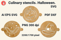 Culinary stencils. Halloween. SVG Product Image 1