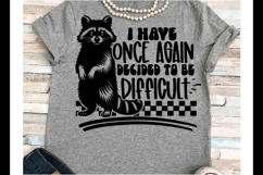 Sarcasm SVG DXF JPEG Silhouette Cameo Cricut raccoon humor Product Image 1