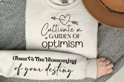 Cultivate A Garden Of Optimism SVG, Sleeve SVG Design Product Image 1