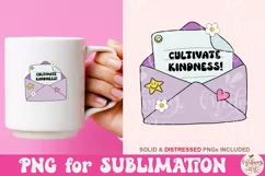 Cultivate Kindness PNG, Mental Health Matters Sublimation Product Image 3