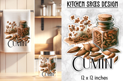 Kitchen Spices Stickers Bundle, Botanical Herbs and Spices Product Image 14