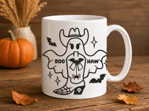 Cowgirl Ghost Halloween SVG | Boo Haw Western Design Product Image 5