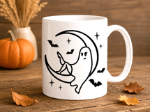 Ghost Halloween SVG, Ghost Moon SVG, Sexy Funny Ghost PNG Product Image 6