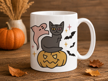 Ghost Halloween SVG Black Cat Ghost PNG Ghost Cat SVG Cut Product Image 6