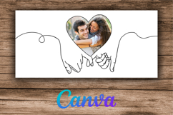 Heart Hands Mug. Love Hands. Mug Canva Template. Product Image 2