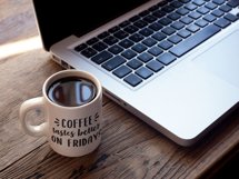 Coffee Tastes Better On Fridays SVG - Caffeine Lover Weekend Product Image 2