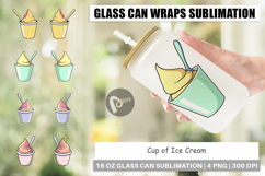 Glass Can Ice Cream Cup Product Image 1