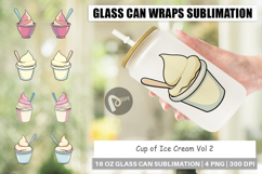 Glass Can Ice Cream Cup Product Image 1