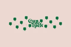 Cup of Luck Clover st patricks day libbey beer glass can wrap svg presized template for 16oz and 20oz glass