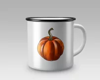 Pumpkin sublimation design. Harvest Pumpkin PNG Product Image 3