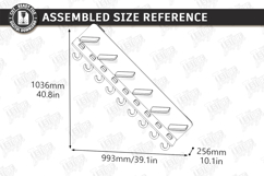 Mug Holder and Rack Laser Cut Bundle | 3D Cup Display Shelf Product Image 13