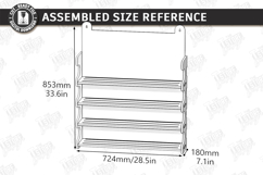 Mug Holder and Rack Laser Cut | 3D Cup Display Shelf Product Image 3