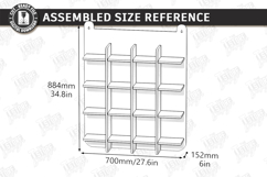 Mug Holder and Rack Laser Cut Bundle | 3D Cup Display Shelf Product Image 19