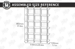 Mug Holder and Rack Laser Cut | 3D Cup Display Shelf Product Image 3