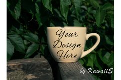 5 Photos Set White Cup Mockup Tea Coffee Mug TemplateOutdoor Product Image 4