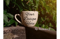 5 Photos Set White Cup Mockup Tea Coffee Mug TemplateOutdoor Product Image 4