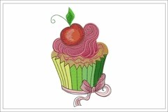 Cupcake Embroidery Design Product Image 1